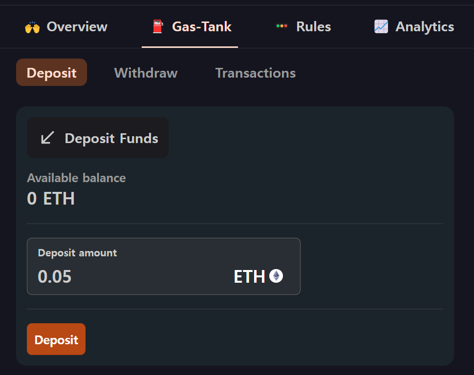 Deposit Funds