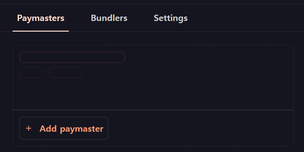 Add Paymaster