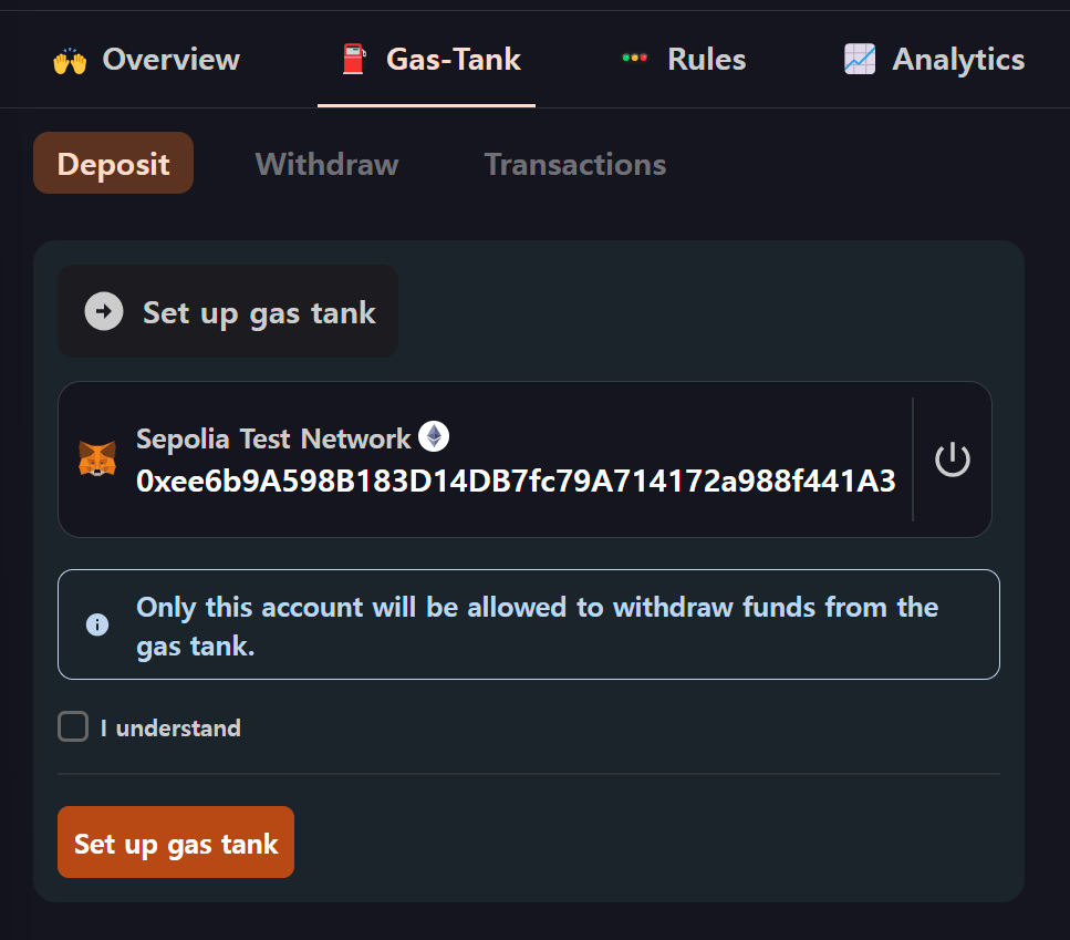 Create Gas Tank